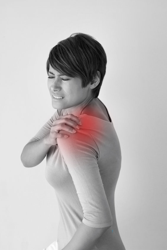 woman with shoulder stiffness